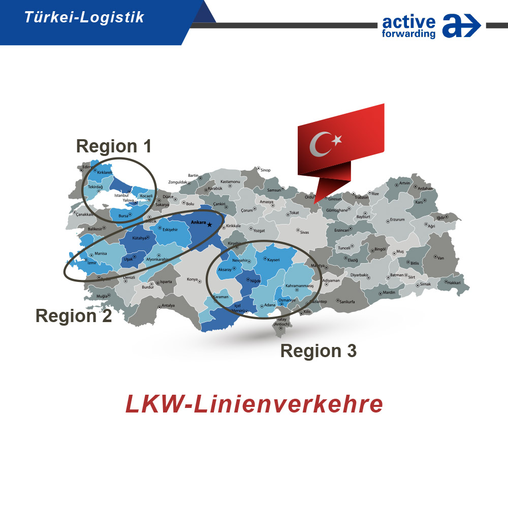 Logistik Spedition Türkei LKW Linienverkehr